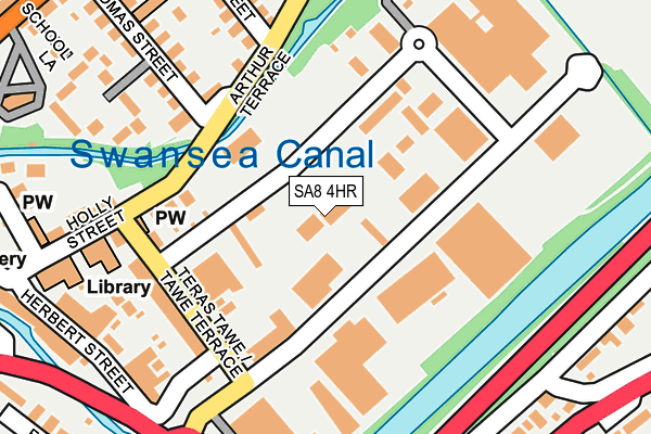 SA8 4HR map - OS OpenMap – Local (Ordnance Survey)