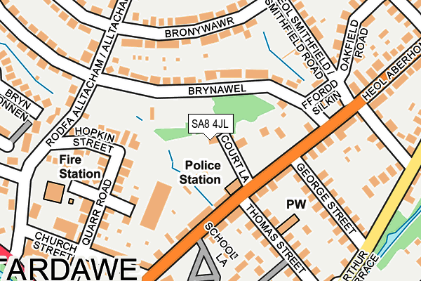 SA8 4JL map - OS OpenMap – Local (Ordnance Survey)