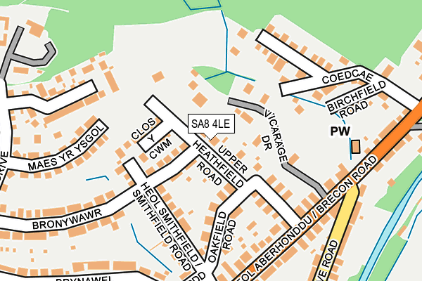 SA8 4LE map - OS OpenMap – Local (Ordnance Survey)