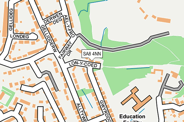SA8 4NN map - OS OpenMap – Local (Ordnance Survey)