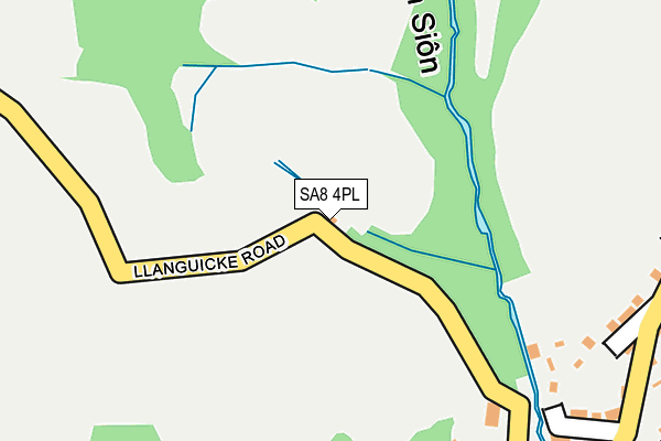 SA8 4PL map - OS OpenMap – Local (Ordnance Survey)