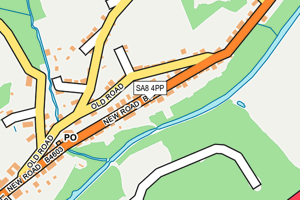 SA8 4PP map - OS OpenMap – Local (Ordnance Survey)