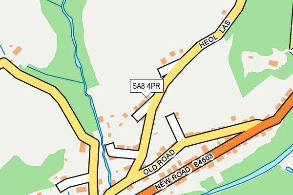 SA8 4PR map - OS OpenMap – Local (Ordnance Survey)