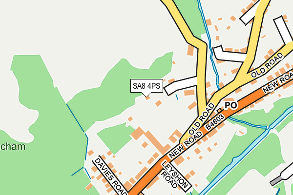 SA8 4PS map - OS OpenMap – Local (Ordnance Survey)