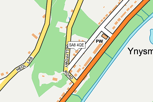 SA8 4QE map - OS OpenMap – Local (Ordnance Survey)