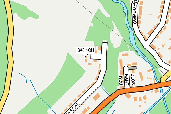 SA8 4QH map - OS OpenMap – Local (Ordnance Survey)