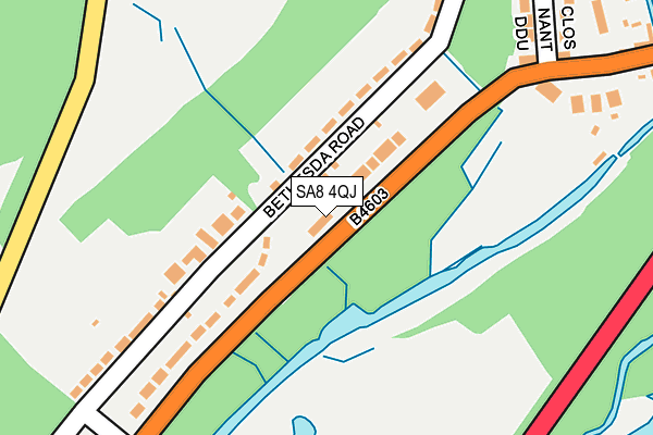 SA8 4QJ map - OS OpenMap – Local (Ordnance Survey)