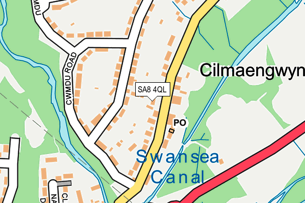 SA8 4QL map - OS OpenMap – Local (Ordnance Survey)