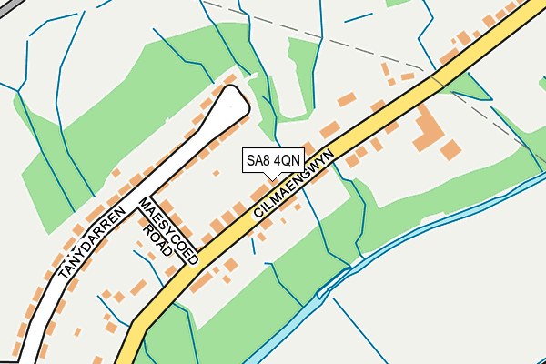 SA8 4QN map - OS OpenMap – Local (Ordnance Survey)