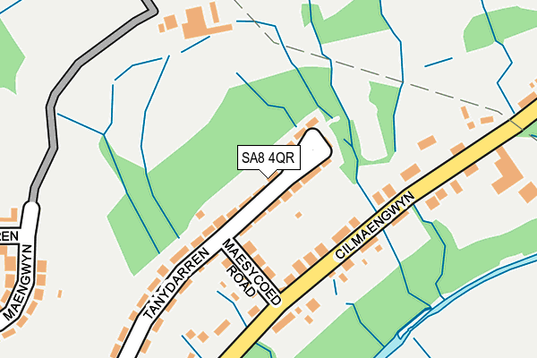 SA8 4QR map - OS OpenMap – Local (Ordnance Survey)