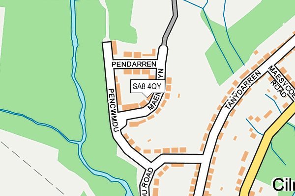 SA8 4QY map - OS OpenMap – Local (Ordnance Survey)