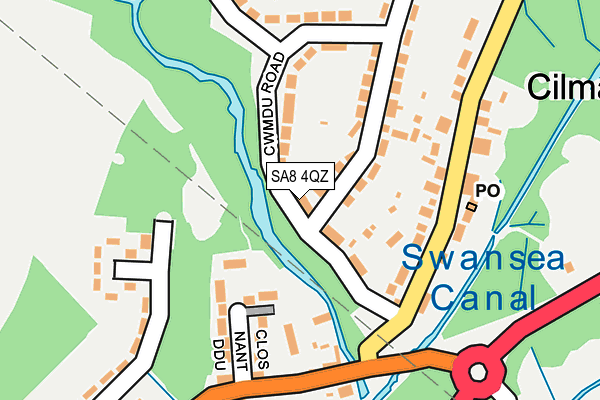 SA8 4QZ map - OS OpenMap – Local (Ordnance Survey)