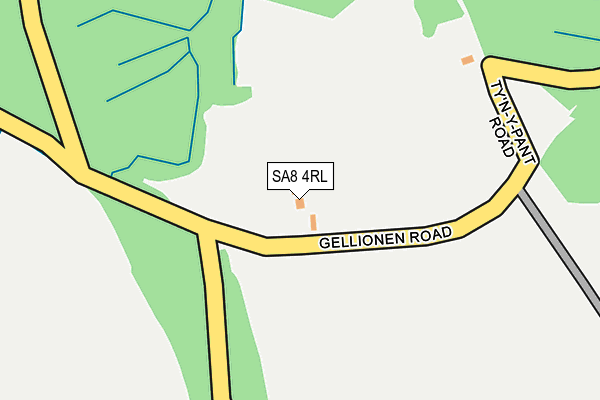 SA8 4RL map - OS OpenMap – Local (Ordnance Survey)