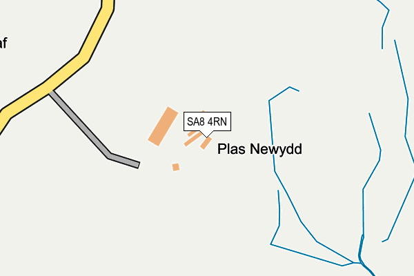 SA8 4RN map - OS OpenMap – Local (Ordnance Survey)