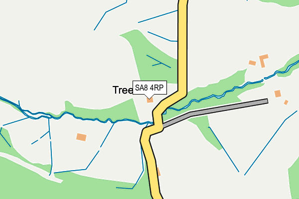 SA8 4RP map - OS OpenMap – Local (Ordnance Survey)