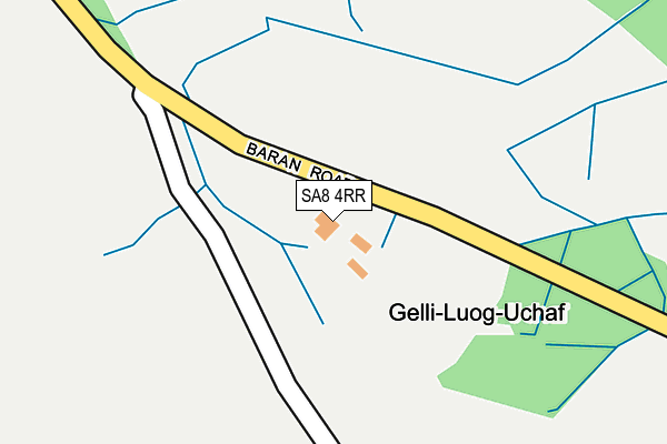 SA8 4RR map - OS OpenMap – Local (Ordnance Survey)