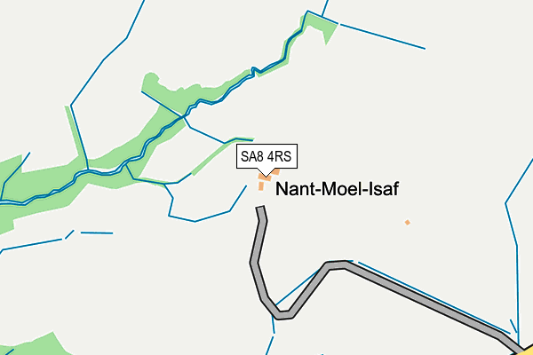 SA8 4RS map - OS OpenMap – Local (Ordnance Survey)
