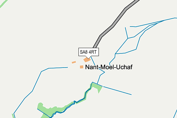 SA8 4RT map - OS OpenMap – Local (Ordnance Survey)