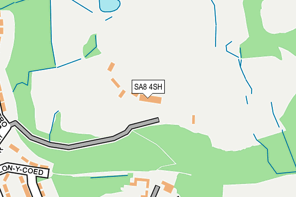 SA8 4SH map - OS OpenMap – Local (Ordnance Survey)