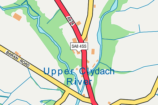 SA8 4SS map - OS OpenMap – Local (Ordnance Survey)