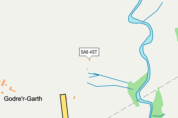 SA8 4ST map - OS OpenMap – Local (Ordnance Survey)