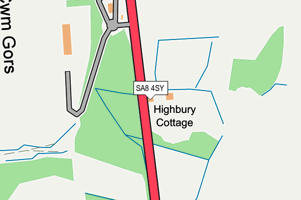 SA8 4SY map - OS OpenMap – Local (Ordnance Survey)