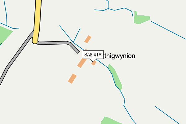 SA8 4TA map - OS OpenMap – Local (Ordnance Survey)