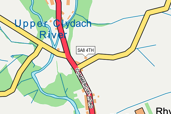 SA8 4TH map - OS OpenMap – Local (Ordnance Survey)