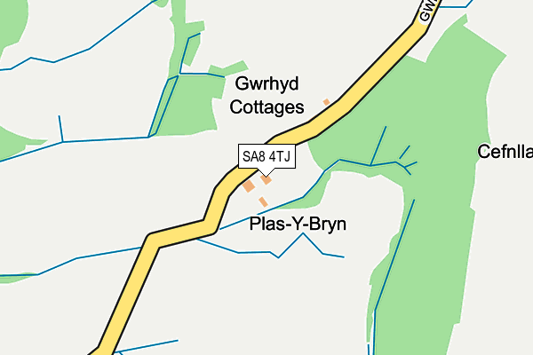 SA8 4TJ map - OS OpenMap – Local (Ordnance Survey)