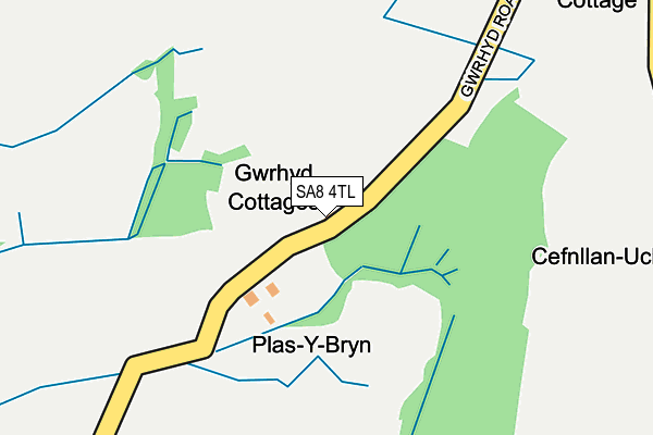 SA8 4TL map - OS OpenMap – Local (Ordnance Survey)