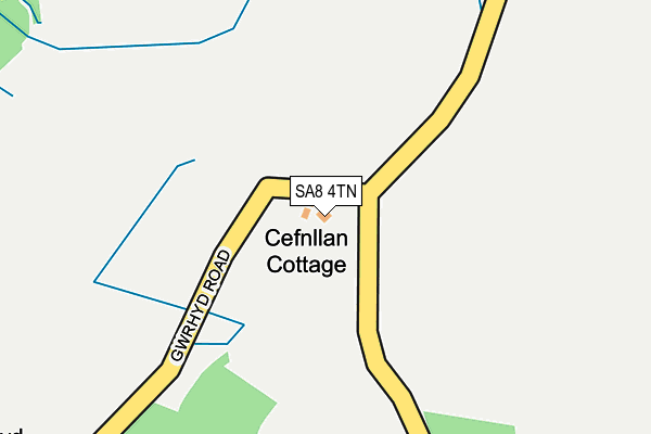 SA8 4TN map - OS OpenMap – Local (Ordnance Survey)