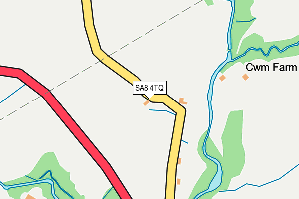 SA8 4TQ map - OS OpenMap – Local (Ordnance Survey)