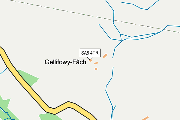 SA8 4TR map - OS OpenMap – Local (Ordnance Survey)