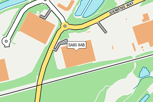 SA80 8AB map - OS OpenMap – Local (Ordnance Survey)