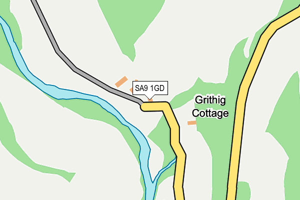 SA9 1GD map - OS OpenMap – Local (Ordnance Survey)