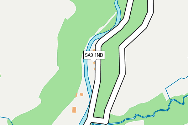 SA9 1ND map - OS OpenMap – Local (Ordnance Survey)