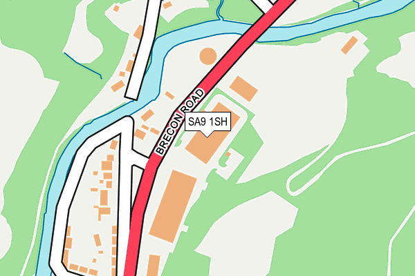 SA9 1SH map - OS OpenMap – Local (Ordnance Survey)