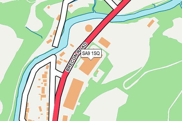 SA9 1SQ map - OS OpenMap – Local (Ordnance Survey)