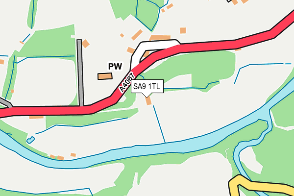 SA9 1TL map - OS OpenMap – Local (Ordnance Survey)