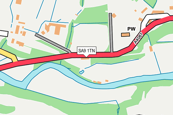 SA9 1TN map - OS OpenMap – Local (Ordnance Survey)