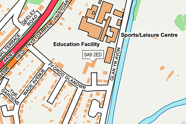 SA9 2ED map - OS OpenMap – Local (Ordnance Survey)