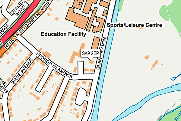 SA9 2EP map - OS OpenMap – Local (Ordnance Survey)