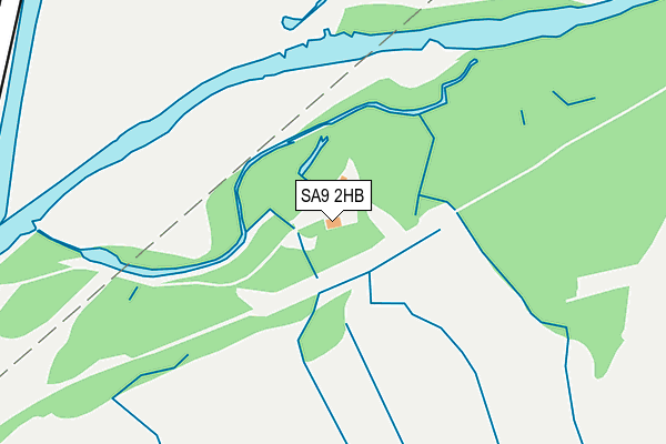 SA9 2HB map - OS OpenMap – Local (Ordnance Survey)