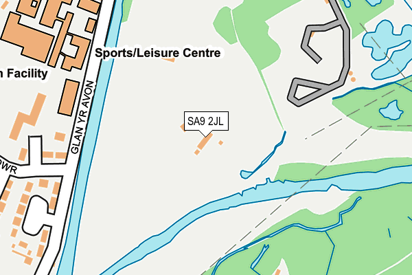 SA9 2JL map - OS OpenMap – Local (Ordnance Survey)