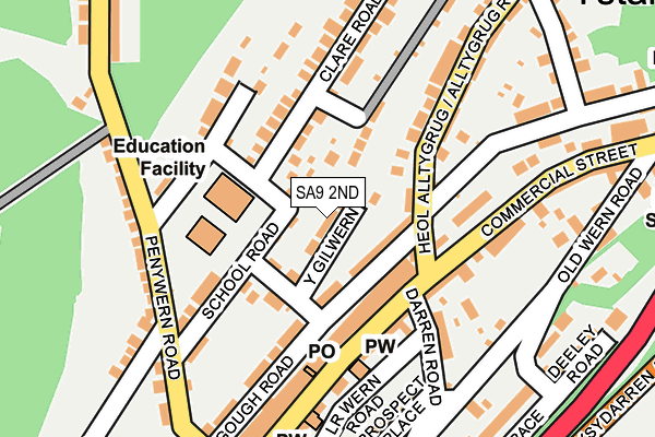 SA9 2ND map - OS OpenMap – Local (Ordnance Survey)