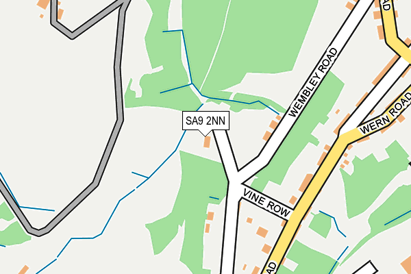 SA9 2NN map - OS OpenMap – Local (Ordnance Survey)