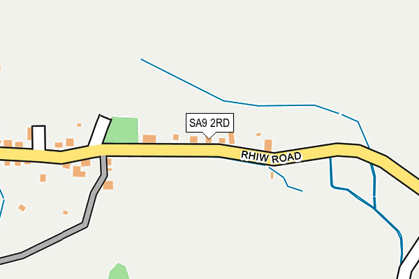 SA9 2RD map - OS OpenMap – Local (Ordnance Survey)