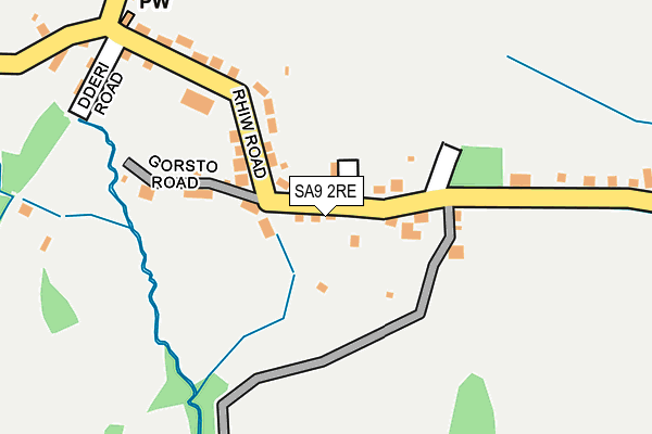 SA9 2RE map - OS OpenMap – Local (Ordnance Survey)