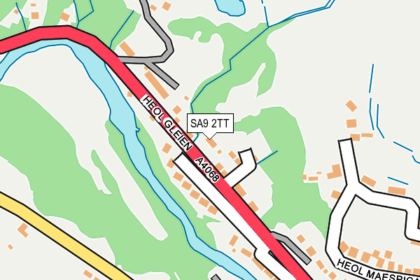 SA9 2TT map - OS OpenMap – Local (Ordnance Survey)