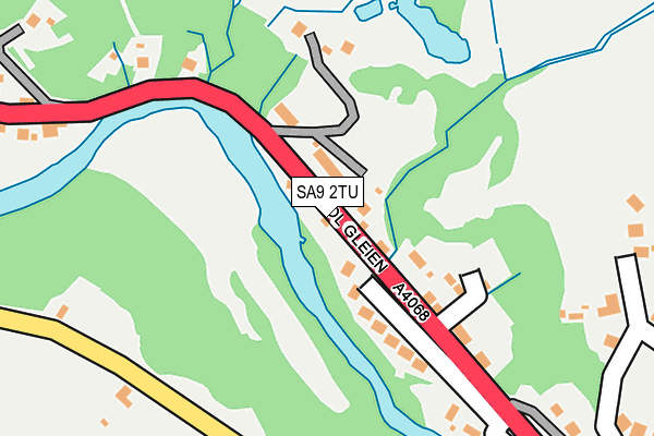 SA9 2TU map - OS OpenMap – Local (Ordnance Survey)